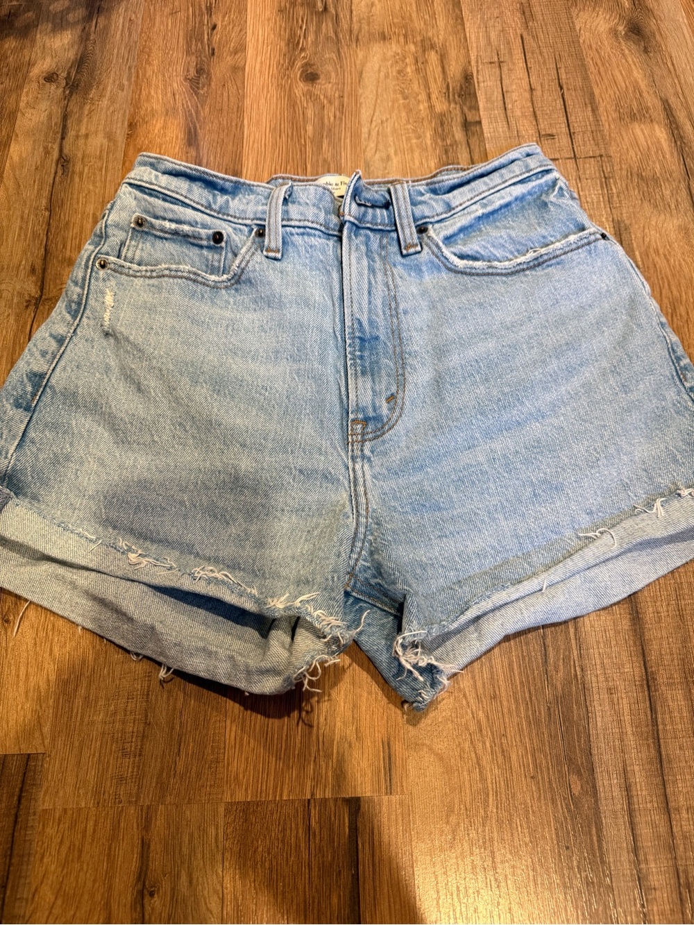 Abercrombie & Fitch Light Blue Denim Cutoff Shorts